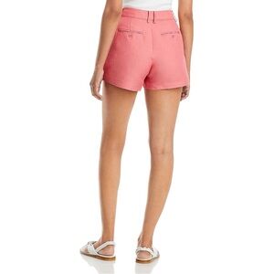 NWT PAIGE Linen Blend Pleated Casual Shorts in Dusty Bubblegum Size 8